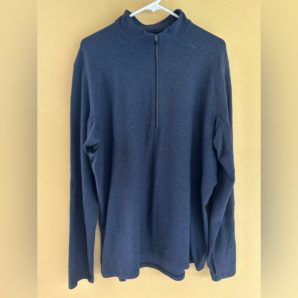 Lululemon Surge Warm Half Zip in heather blue Size XL LM3DBVS